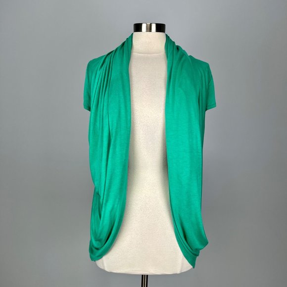 Alice Olivia Womens Draped Infinity Scarf Cardigan Sweater Green size Small - Picture 6 of 10